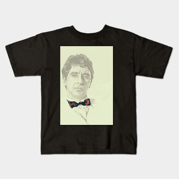 Al Pacino Kids T-Shirt by Ezahazami